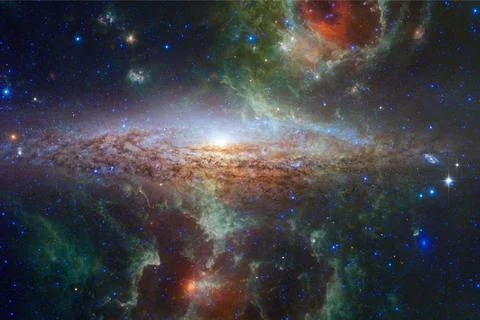 Cosmic landscape. Nebula. Elements of this image furnished by NASA 写真素材