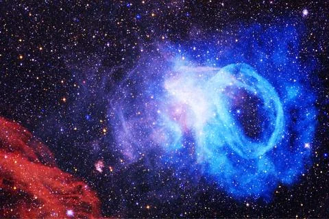Cosmic landscape. Nebula. Elements of this image furnished by NASA 写真素材