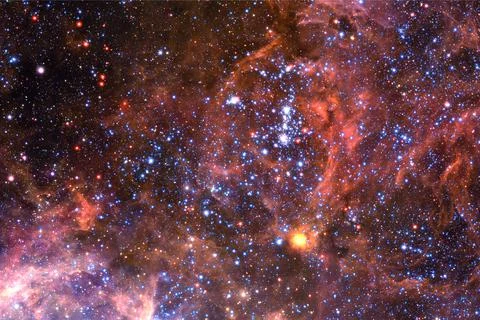 Cosmic landscape. Nebula. Elements of this image furnished by NASA Stock Photos