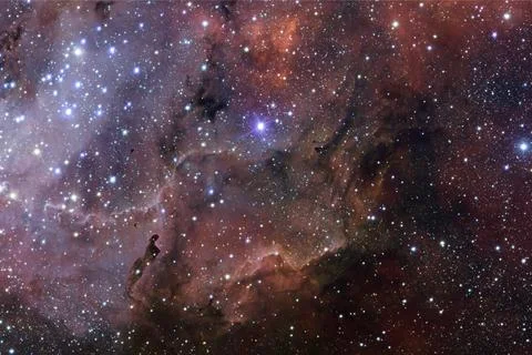 Cosmic landscape. Nebula. Elements of this image furnished by NASA Stock Photos