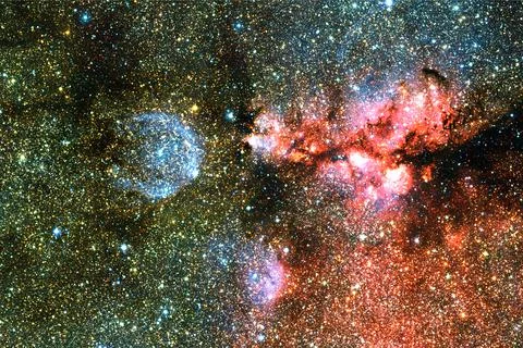 Cosmic landscape. Nebula. Elements of this image furnished by NASA Stock Photos