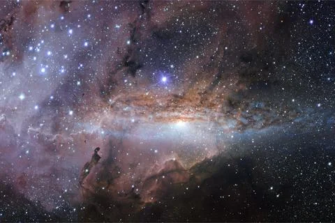 Cosmic landscape. Nebula. Elements of this image furnished by NASA Fotos Stock