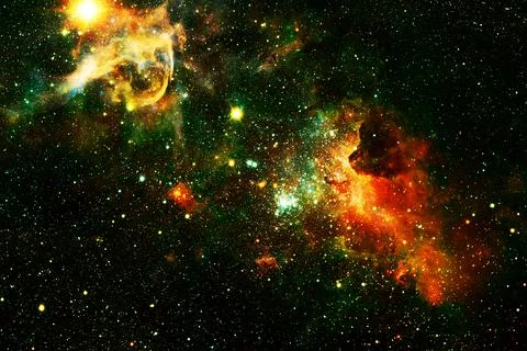 Cosmic landscape. Nebula. Elements of this image furnished by NASA Stock Photos