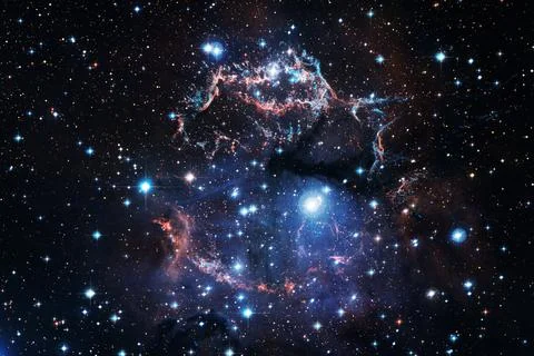 Cosmic landscape. Nebula. Elements of this image furnished by NASA 写真素材