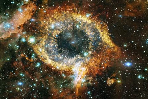 Cosmic landscape. Nebula. Elements of this image furnished by NASA Stock Photos