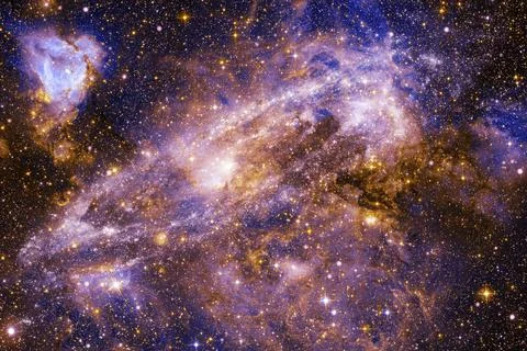 Cosmic landscape. Nebula. Elements of this image furnished by NASA Foto stock