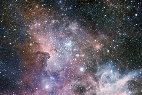 Cosmic landscape. Nebula. Elements of this image furnished by NASA Fotos Stock