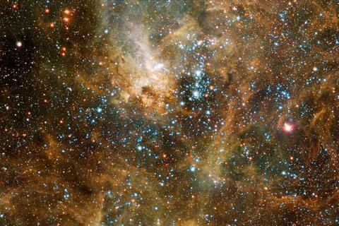 Cosmic landscape. Nebula. Elements of this image furnished by NASA Stock Photos
