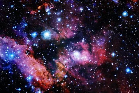 Cosmic landscape. Nebula. Elements of this image furnished by NASA Stock Photos