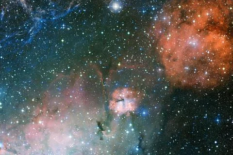 Cosmic landscape. Nebula. Elements of this image furnished by NASA Stock Photos