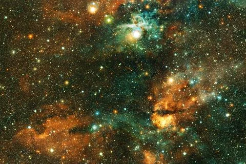 Cosmic landscape. Nebula. Elements of this image furnished by NASA Stock Photos
