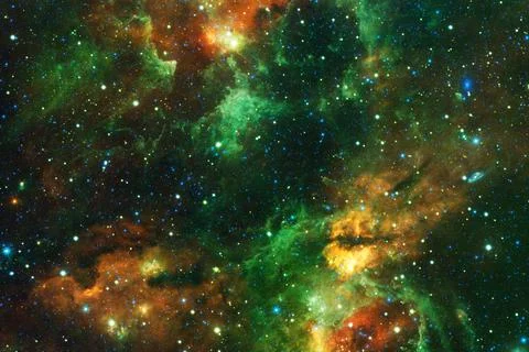 Cosmic landscape. Nebula. Elements of this image furnished by NASA Stock Photos