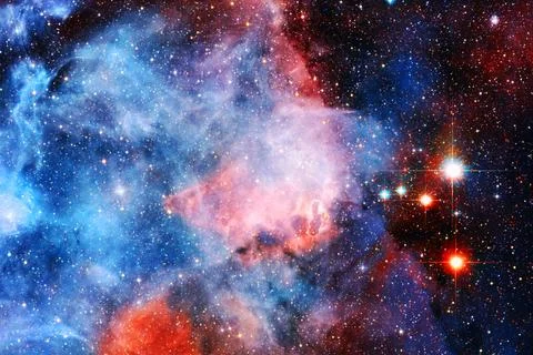Cosmic landscape. Nebula. Elements of this image furnished by NASA Stock Photos