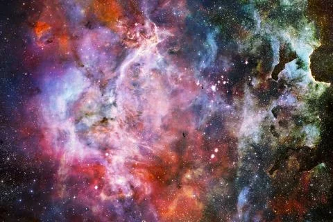 Cosmic landscape. Nebula. Elements of this image furnished by NASA Stock Photos