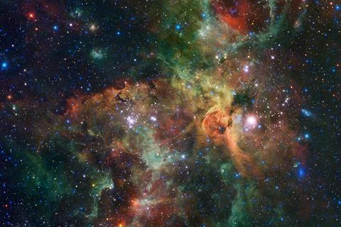 Cosmic landscape. Nebula. Elements of this image furnished by NASA Stock Photos
