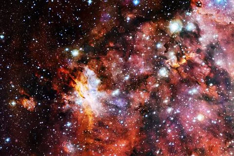 Cosmic landscape. Nebula. Elements of this image furnished by NASA Stock Photos