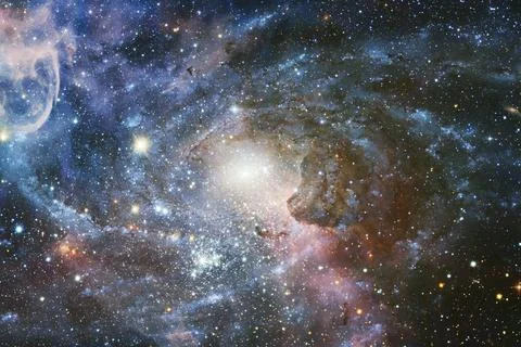 Cosmic landscape. Nebula. Elements of this image furnished by NASA Stock Photos