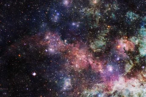 Cosmic landscape. Nebula. Elements of this image furnished by NASA 写真素材