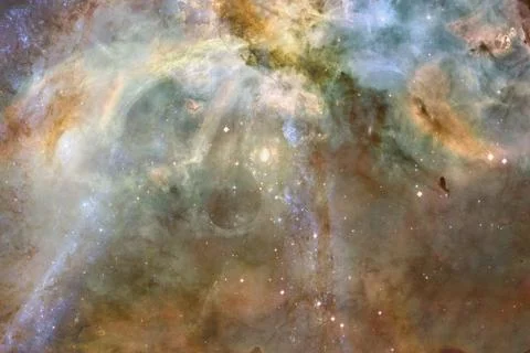 Cosmic landscape. Nebula. Elements of this image furnished by NASA 写真素材