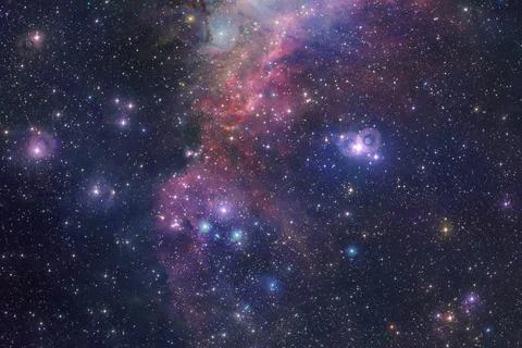 Cosmic landscape. Nebula. Elements of this image furnished by NASA Stock Photos