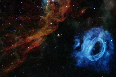 Cosmic landscape. Nebula. Elements of this image furnished by NASA Stock Photos