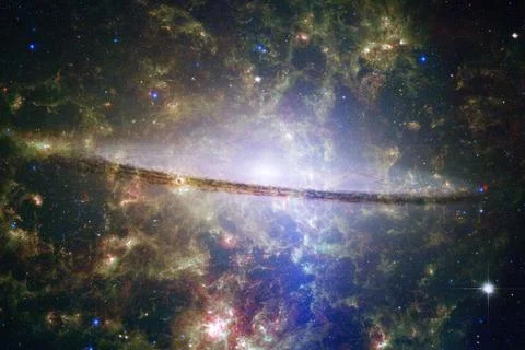 Cosmic landscape. Nebula. Elements of this image furnished by NASA Stock Photos