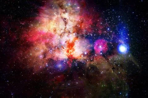  Cosmic landscape. Nebula. Elements of this image furnished by NASA Outer ... Stock Photos