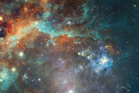  Cosmic landscape. Nebula. Elements of this image furnished by NASA Outer ... Stock Photos