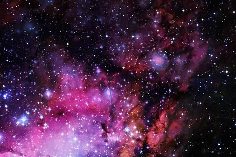 Cosmic landscape. Nebula. Elements of this image furnished by NASA Outer s... Stock Photos