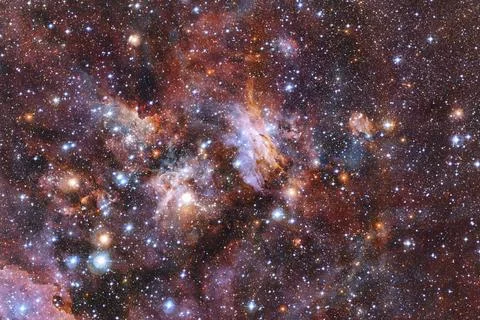 Cosmic landscape. Nebula. Elements of this image furnished by NASA Outer s... Stock Photos