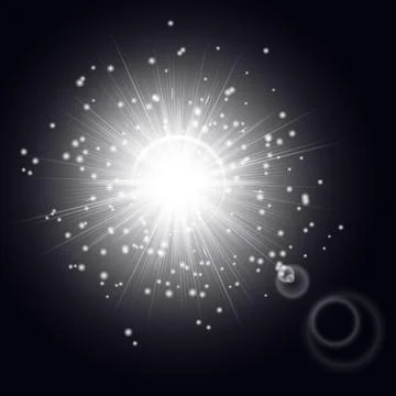 Cosmic light effect Illustrazione stock