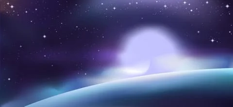 Cosmic Lights Stock Illustration