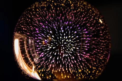 Cosmic lights magic. Abstract space background. Illustrazione stock