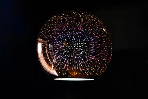 Cosmic lights magic. Abstract space background. Photo. Stock Illustration