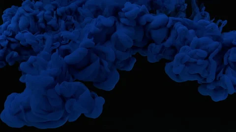 Cosmic magic blue background. Slow motion of liquid paints Stock-Footage 160605847