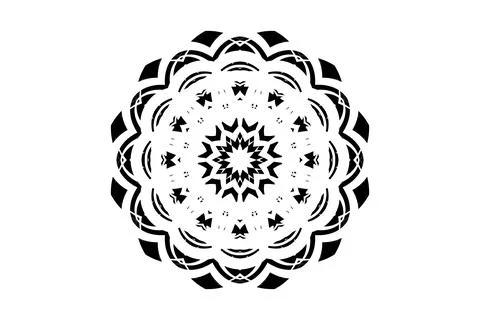 Cosmic Mandala Balanced Creature Head Geometry Design Illustration