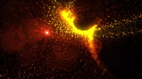 Cosmic matter consisting of plasma emits energy Stock Footage 277577208