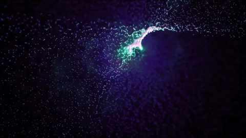 Cosmic matter consisting of plasma emits energy Stock Footage 277577230