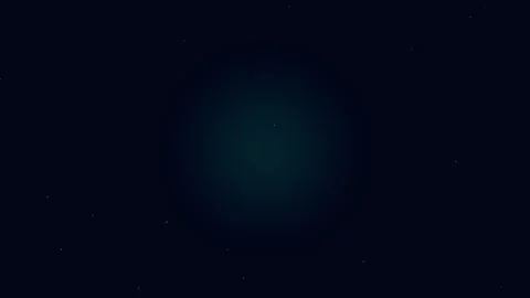 Cosmic Motion of a Glowing Orb in Deep Space Stock Footage 347626667