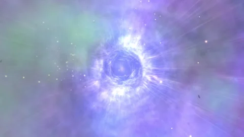 Cosmic Nebula Abstract Soft Glowing Stars In Space Background Stock Footage 320611904