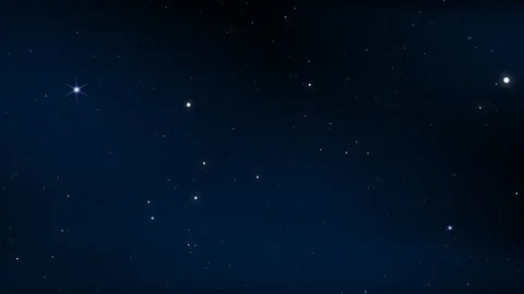 A cosmic nebula on a dark blue starry background. The night starry sky, the Milk Stock Footage 288297782