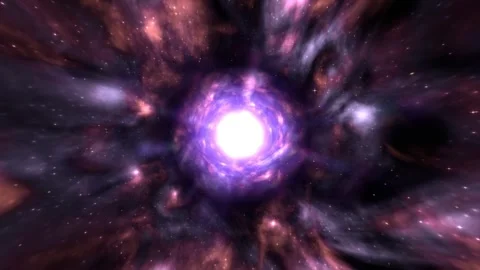 Cosmic Nebula Deep Space Background with Stars Loop Animated Stock Footage 323441903