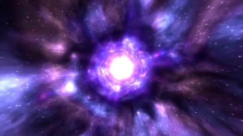 Cosmic Nebula Deep Space Background with Stars Loop Animated Stock Footage 323441910