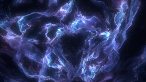 Cosmic nebula in deep space loop animated science background Stock Footage 326911987