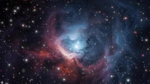 A cosmic nebula formed after a supernova explosion. Stock Footage 249210710