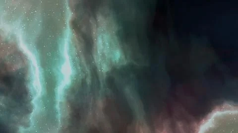 A cosmic nebula in infinite outer space. Stock Illustration