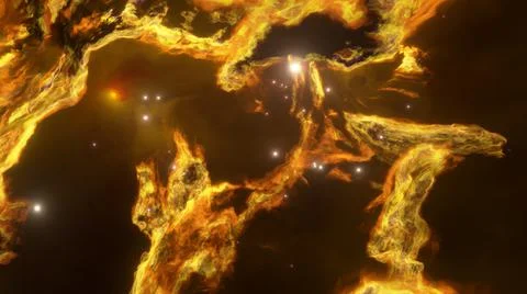 A cosmic nebula in infinite outer space. Stock Illustration