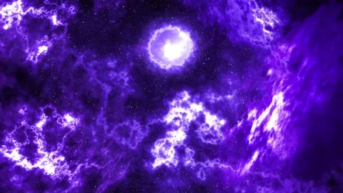Cosmic Nebula Light Corridor with Abstract Space Nuances | 4K Loop Stock Footage 320360743