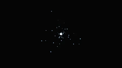 Cosmic Nebula Swirls with Tiny Stars in Deep Space Macro Cinematic Motion Stock Footage 340941644