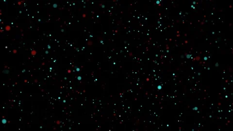 Cosmic Neon Particle Drift Motion Video Stock Footage 321241564